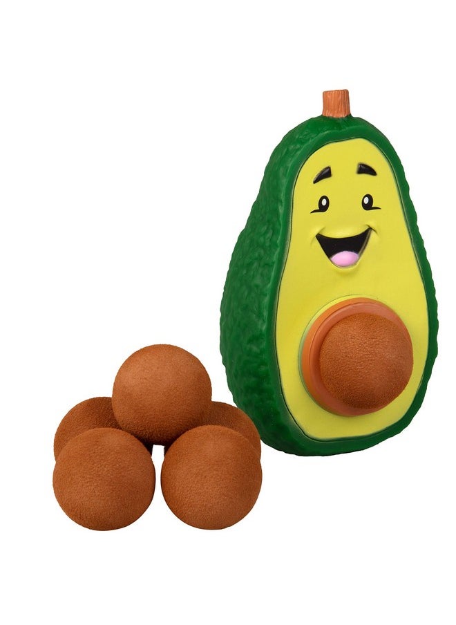 Avocado Ball Popper Toy - Christmas Stocking Stuffer Includes 4 Soft Foam Balls - Squeeze To Pop Air Powered Balls Up To 20 Feet - Safe For Indoor/Outdoor Play - Gift For Kids, Girls, Boys