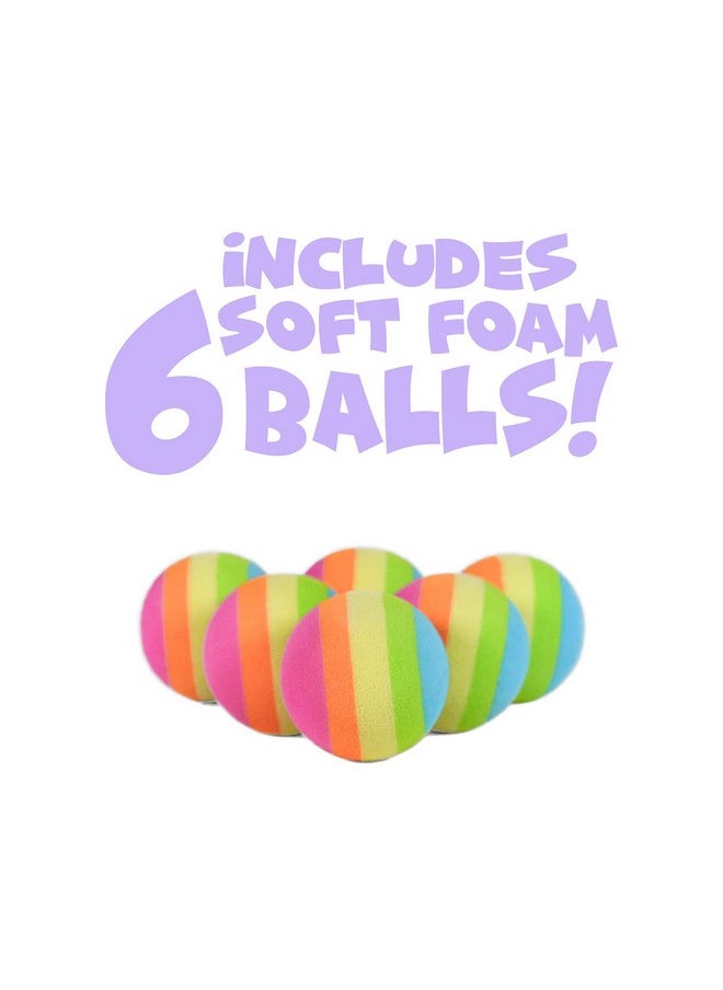 Unicorn Ball Popper Toy - Christmas Stocking Stuffer Includes 4 Soft Foam Balls - Squeeze To Pop Air Powered Balls Up To 20 Feet - Safe For Indoor/Outdoor Play - Gift For Kids, Girls, Boys