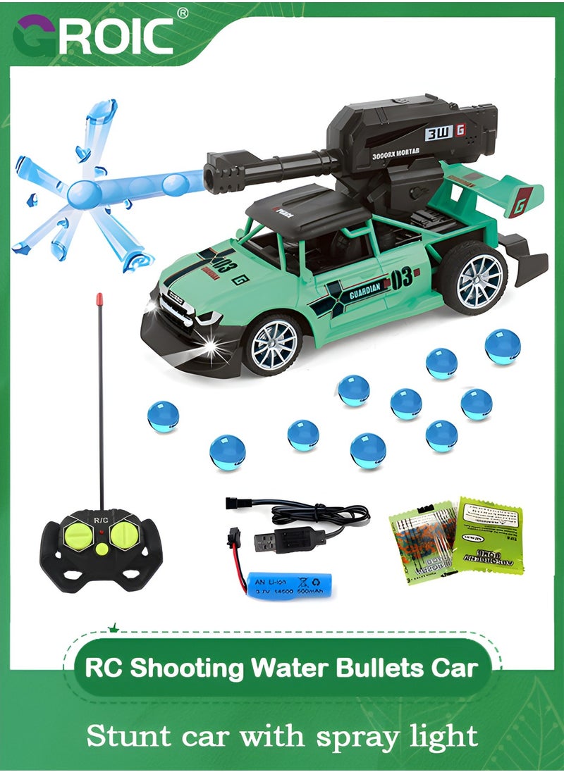 1/18 Remote Control Car, Shooting Water Bullets Remote Control Car Toys, 4WD RC Drifting Racing Cars, Steering Control Vehicle Toy with Lights