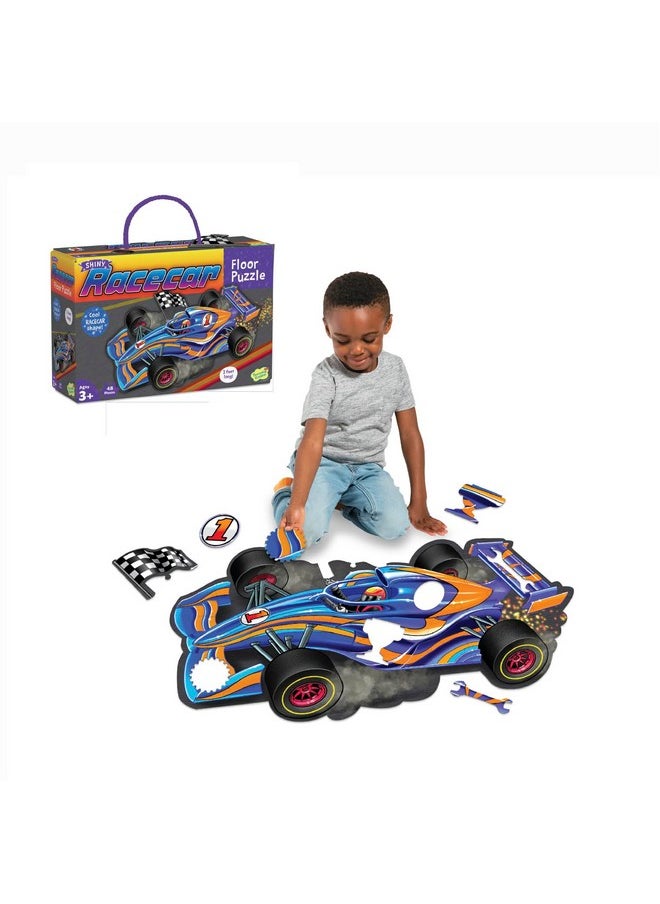 Giant Floor Puzzles With Uniquely Fun Shaped Pieces For Kids Ages 3+ Gifts For Boys And Girls - Racecar