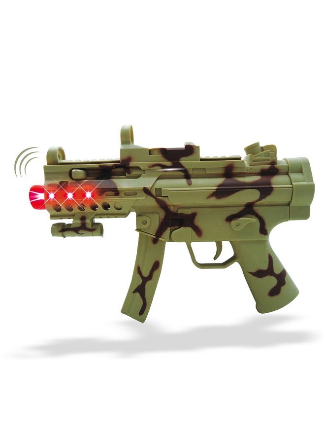 Light Up Sonic Military Toy Gun - Light Up Guns For Kids With Sound, Military Camouflage Ranger Force Army Toy Gun For Kids, Great Party Favor Gun Toy, Cosplay Costume Prop Toy Gun - 11.5 Inch