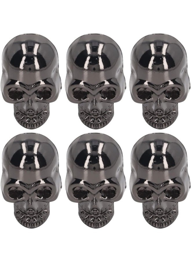 10 Pcs Skull Rivets Punk Style Electroplating DIY Ghost Head Rivets Studs Leather Decoration for Shoes Clothing Bags (No Rhinestones)