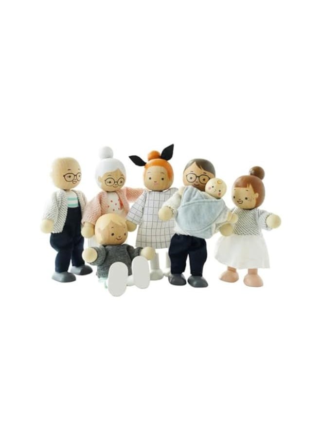 Le Toy Van My Family Set of 4 Budkin Figures, 4 inches (P053)