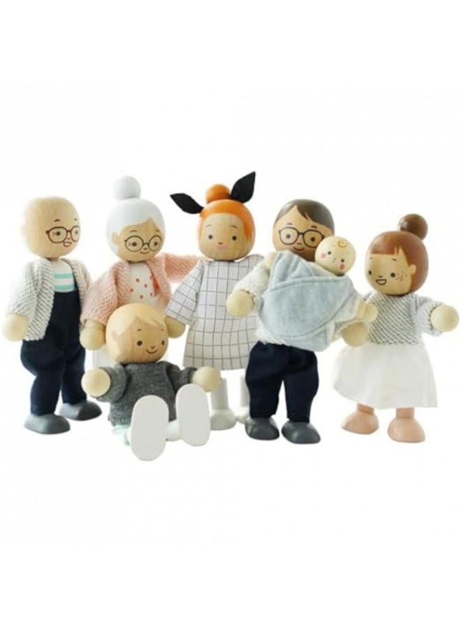 Le Toy Van My Family Set of 4 Budkin Figures, 4 inches (P053)