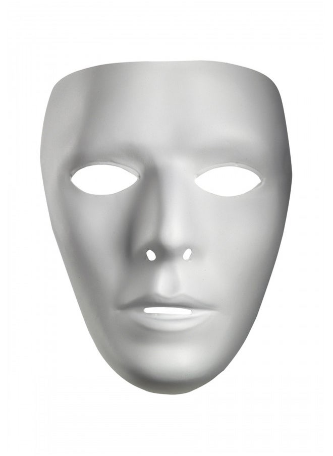 Blank Male Mask Standard White