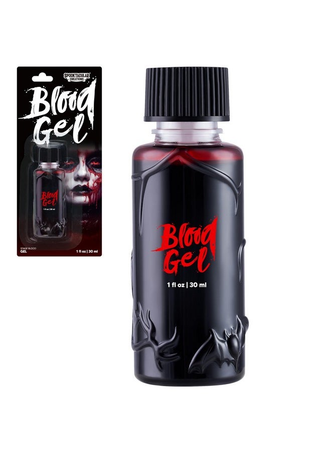 Halloween Fake Blood, 1 Oz Faux Blood Makeup, Stage Blood Bottle, Prank Dripping Blood Paint, Washable Fake Blood For Clothes, Zombie, Vampire Blood Make Up