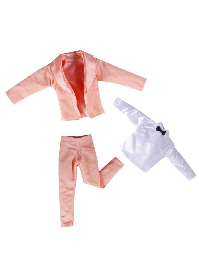 10-Item Fantastic Pack = 5 Sets Fashion Casual Wear Clothes Outfit +5 Pairs Shoes For Boy Doll Random Style (Casual Wear Clothes + Pink Suit + Swimwear)