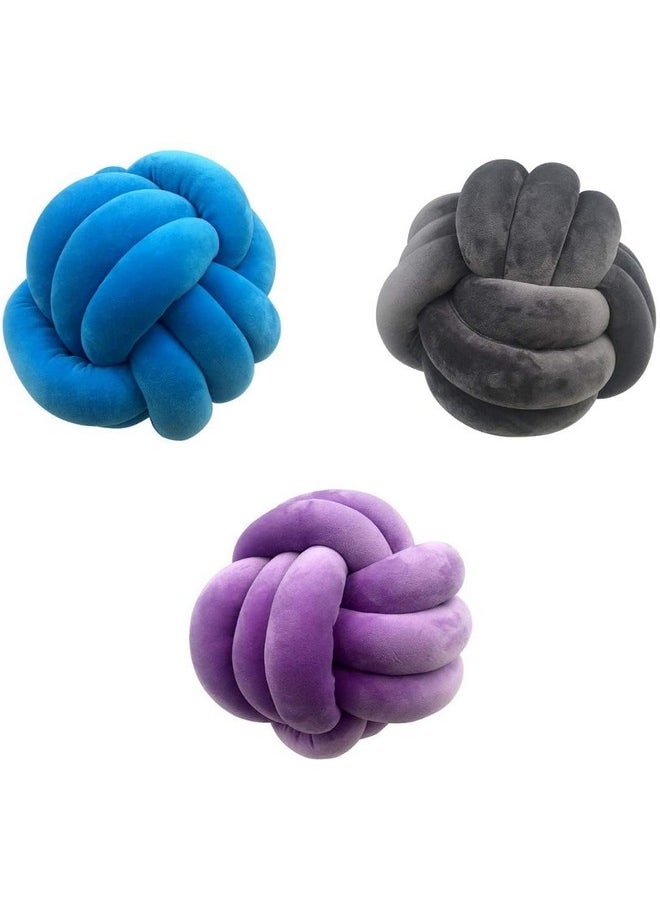 Playlearn Cuddle Ball Knot Pillow - Sensory Pillow - Plush Toy Hugging Pillow - Calming Stress Relief Toy For Kids - 10 Inch