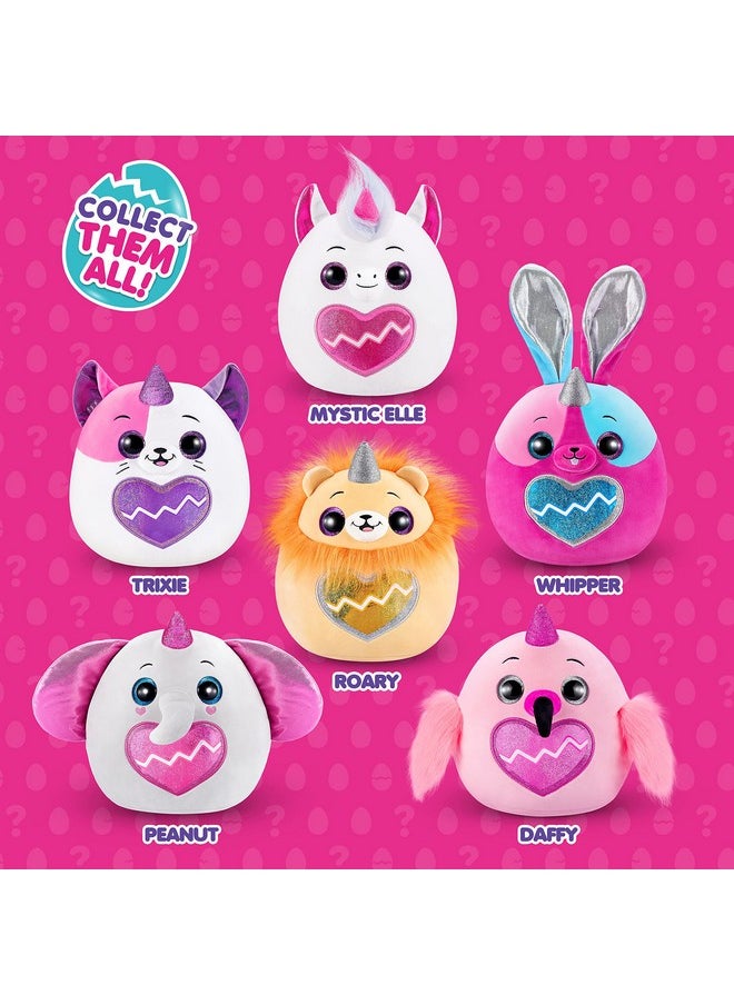Eggzania Surprise Mania Series 1 (Lion) By Zuru, Collectible Plush Stuffed Animal, Surprise Eggs, 5 Mini Eggs, Stickers, Diy Jewelry, Slime, Ages 3+ For Girls, Children