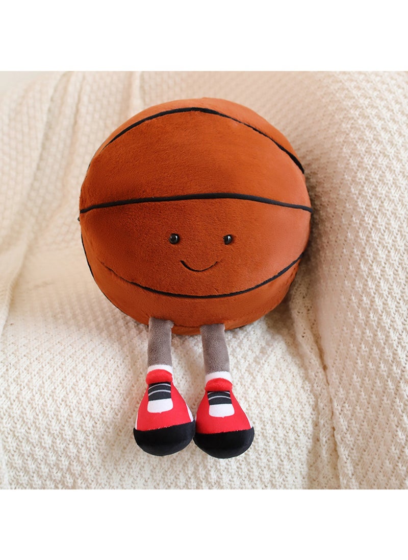 28 CM Cute Cartoon Basketball Plush Toy Soft Stuffed Doll For Girls And Boys All Ages Gift