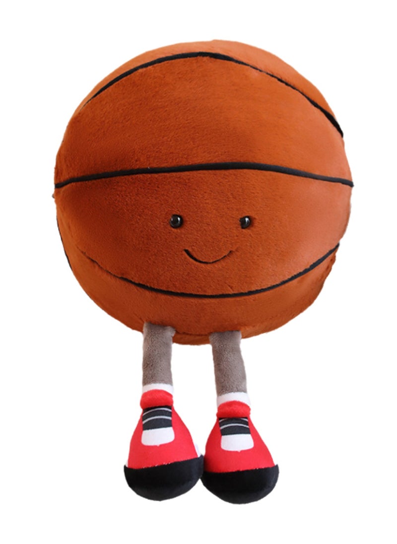 28 CM Cute Cartoon Basketball Plush Toy Soft Stuffed Doll For Girls And Boys All Ages Gift