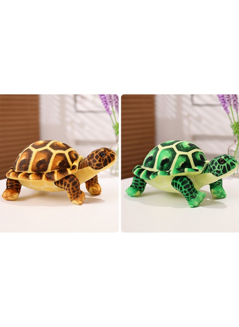 30 CM Simulation Turtle Plush Toy Soft Stuffed Cute Animal Doll For Girls And Boys All Ages Gift (Green)