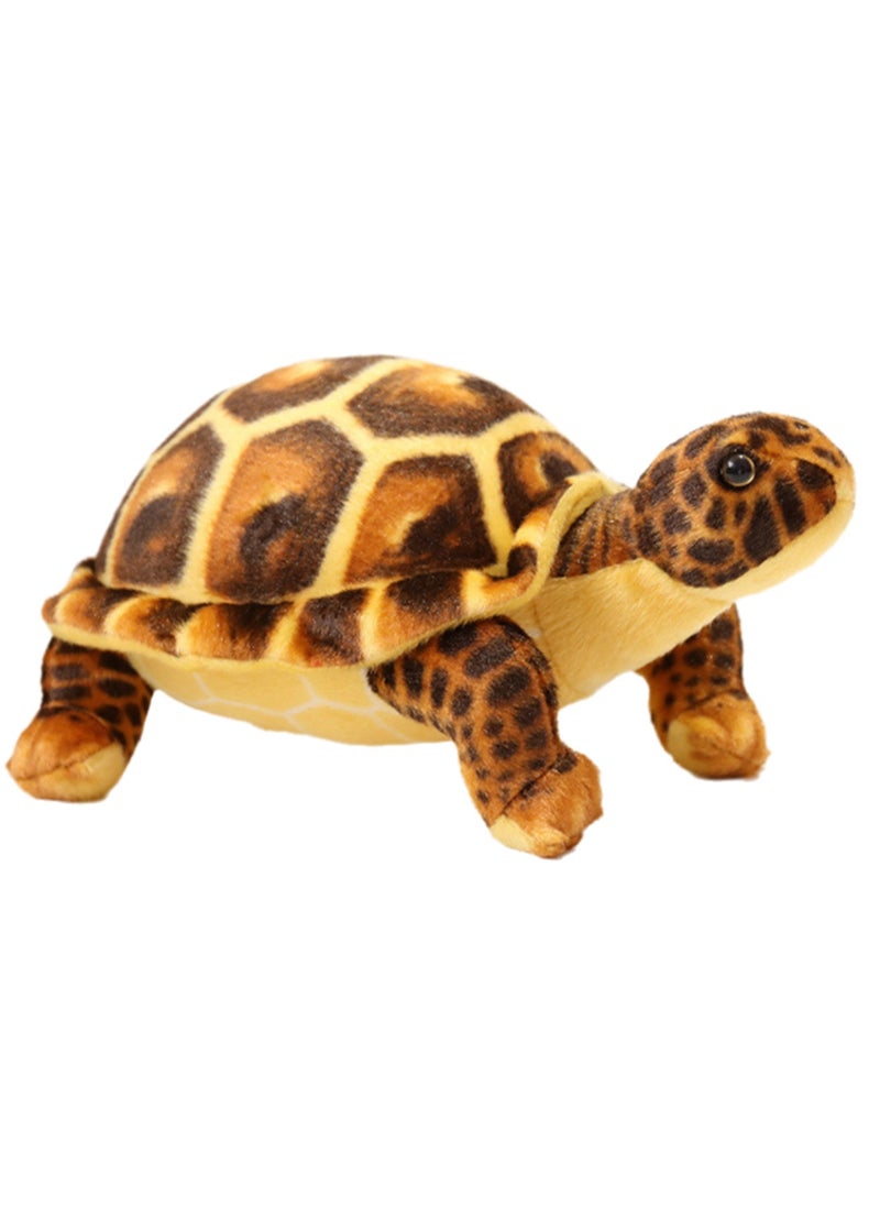 30 CM Simulation Turtle Plush Toy Soft Stuffed Cute Animal Doll For Girls And Boys All Ages Gift (Brown)