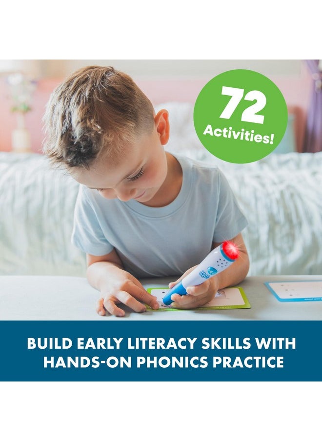 Hot Dots Beginning Phonics Set With 72 Activities, Learn To Read Preschool Set With Interactive Pen, Ages 3+