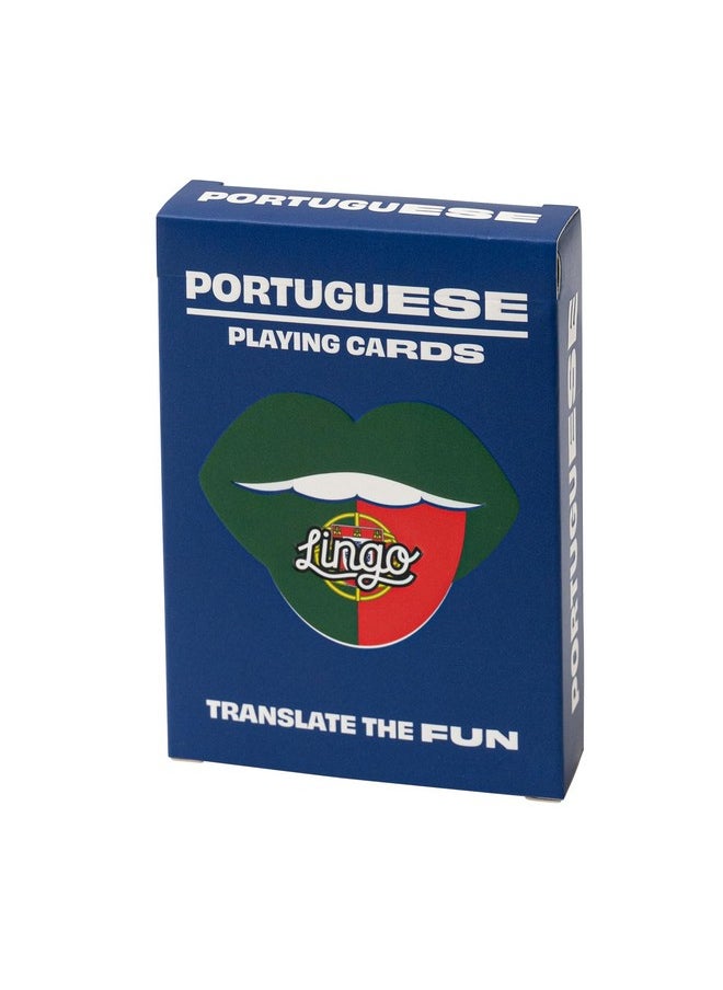 Guese Lingo Playing Cards | Travel Flashcards | Learn Portuguese Vocabulary In A Fun & Easy Way | 52 Essential Translations