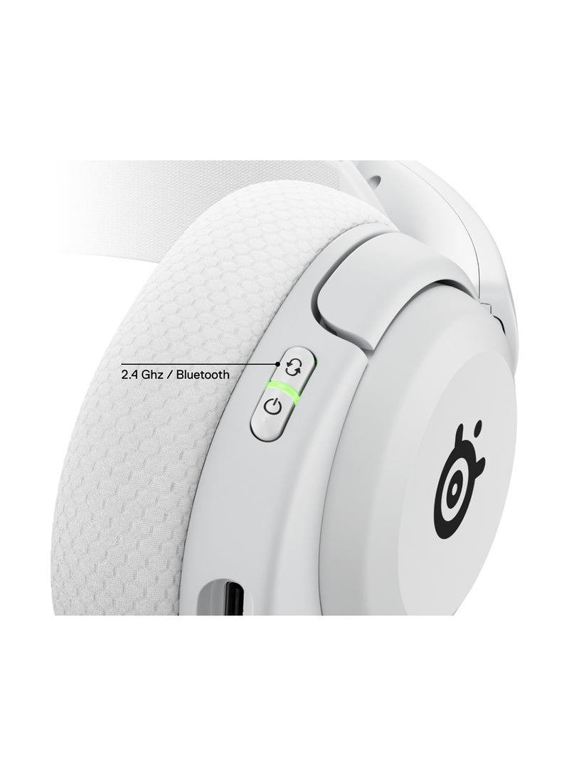 Arctis Nova 5 Multi-System Gaming Headset Comfort Design, Durable, Ultra Lightweight, Noise-Cancelling Mic — PC, PS5/PS4, Switch, Xbox - White