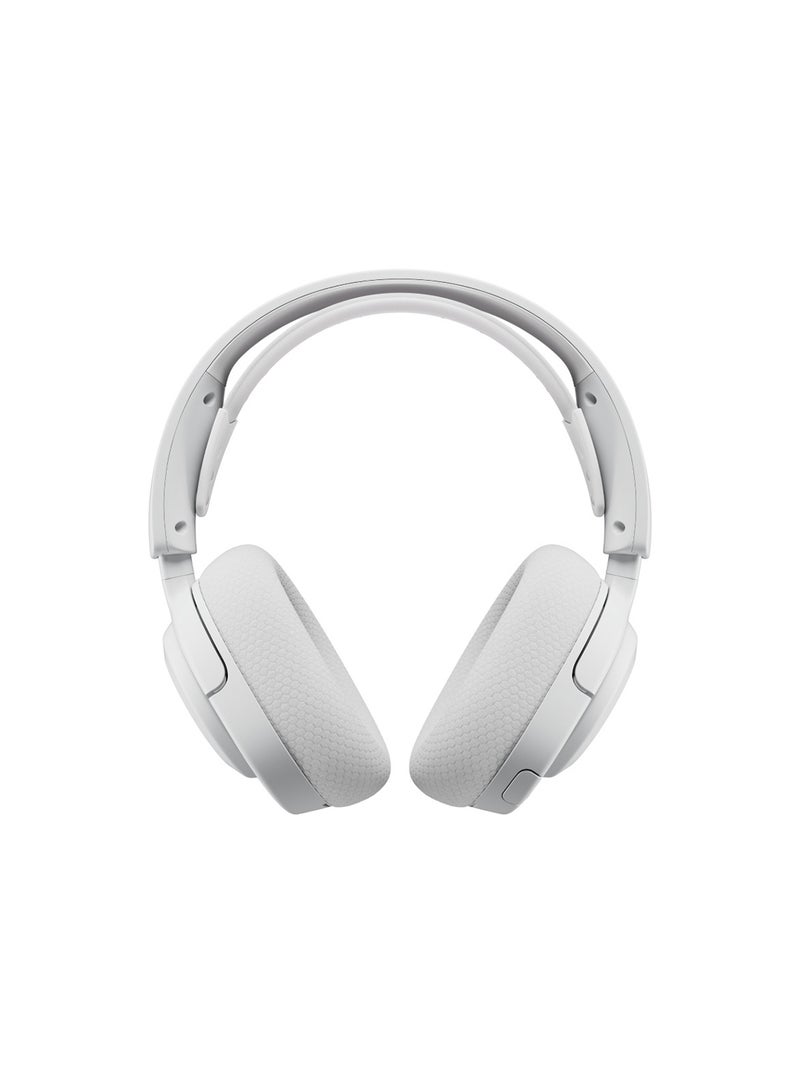 Arctis Nova 5 Multi-System Gaming Headset Comfort Design, Durable, Ultra Lightweight, Noise-Cancelling Mic — PC, PS5/PS4, Switch, Xbox - White