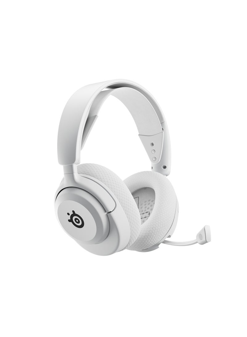 Arctis Nova 5 Multi-System Gaming Headset Comfort Design, Durable, Ultra Lightweight, Noise-Cancelling Mic — PC, PS5/PS4, Switch, Xbox - White