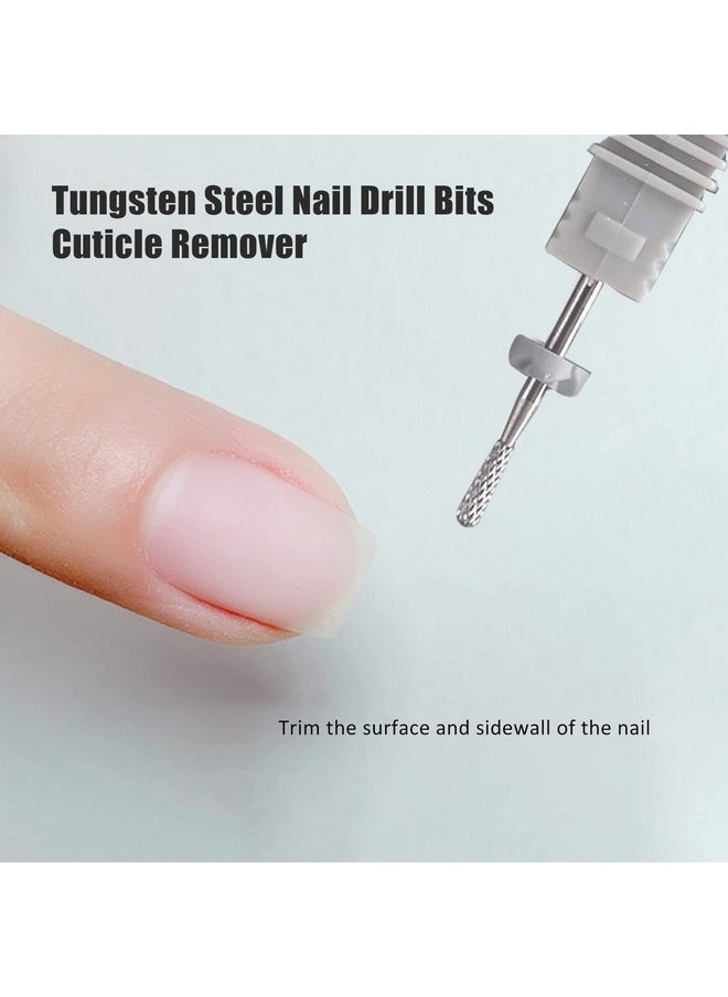 3 Pieces Nail Drill Bits,Cuticle Remover Drill Bits Kit,Tungsten Steel Nail Drill Bits,Manicure Tools For Nails