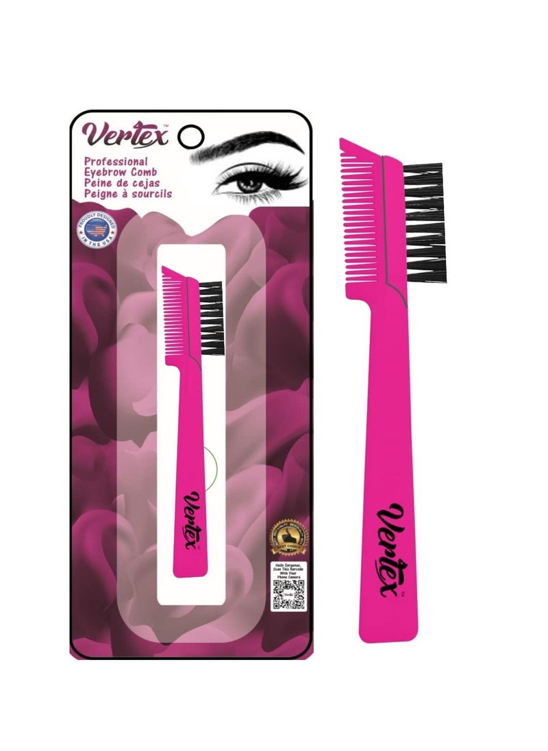 Eyebrow Brush Pencil Comb Kit - Duo Spoolie Thin Angled Real Firm Bristles Filling Blending Definer Techniques For Tint Powder Brow Pomade Gel Makeup Combing Eye Lashes To Shape Eyelashes Growth