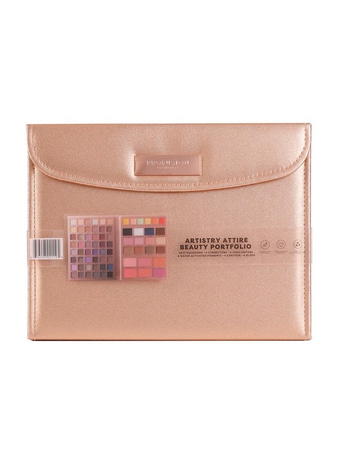 Artistry Attire 72Pc Beauty Portfolio And Complete Beauty Arsenal With Eyeshadows, Highlighters, And More In One, Versatile Beauty Essential With An All In One Makeup Kit