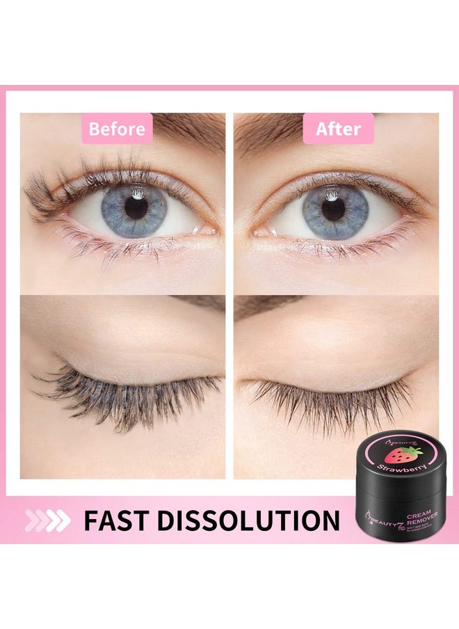 Eyelash Extensions Removal Cream Safe Adhesive, Strawberry Flavor, 5G