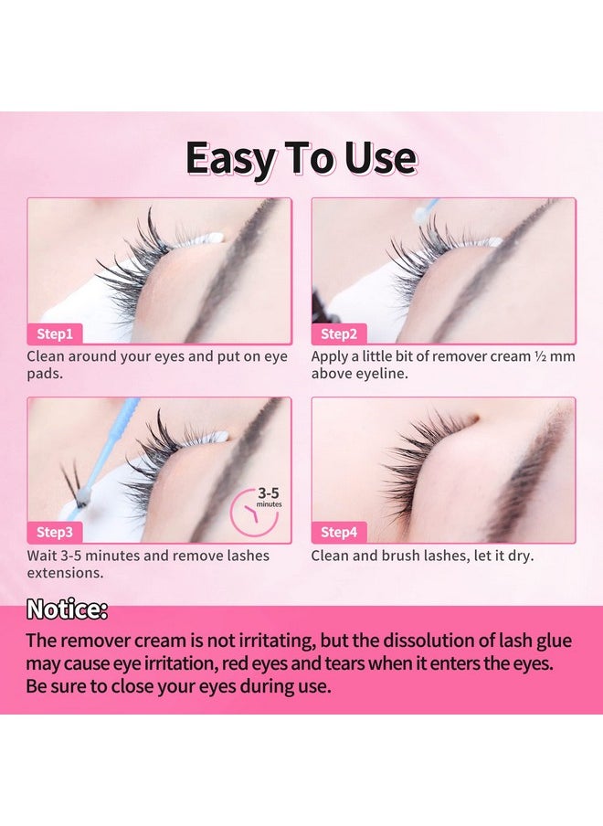 Eyelash Extensions Removal Cream Safe Adhesive, Strawberry Flavor, 5G