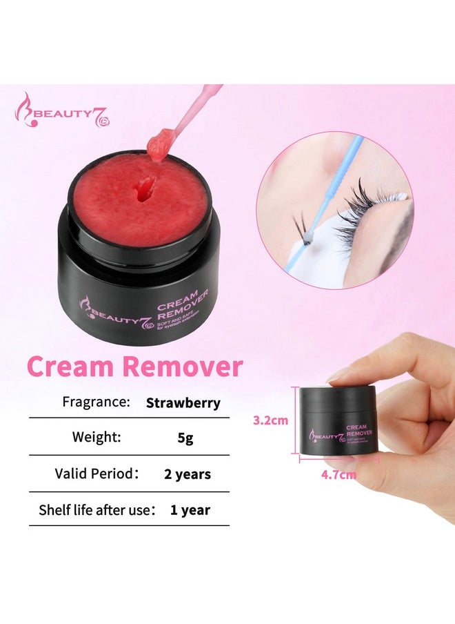 Eyelash Extensions Removal Cream Safe Adhesive, Strawberry Flavor, 5G