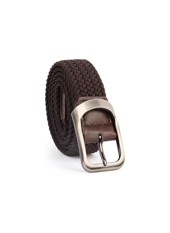 Belts for Men Elastic, Belts Stretch Elasticated Belts, Braided Woven Nylon Work Belts for Casual Jeans Golf Shirts Pants Shorts, Casual Belts