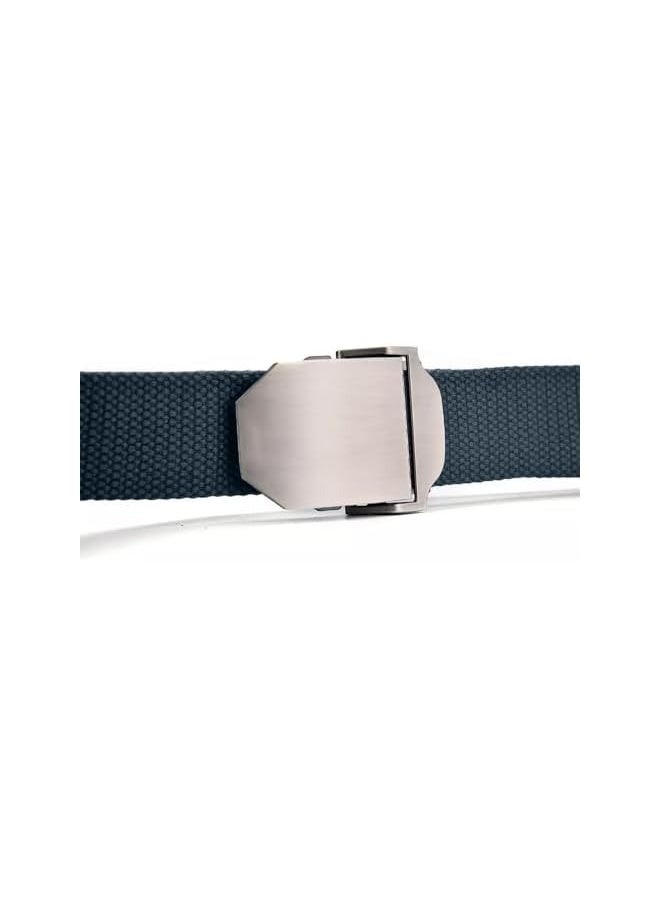 Men's Canvas Webbing Belt - Military Style - Tactical Belt with Metal Buckle - Adjustable Strap to Make Comfortable Fit.