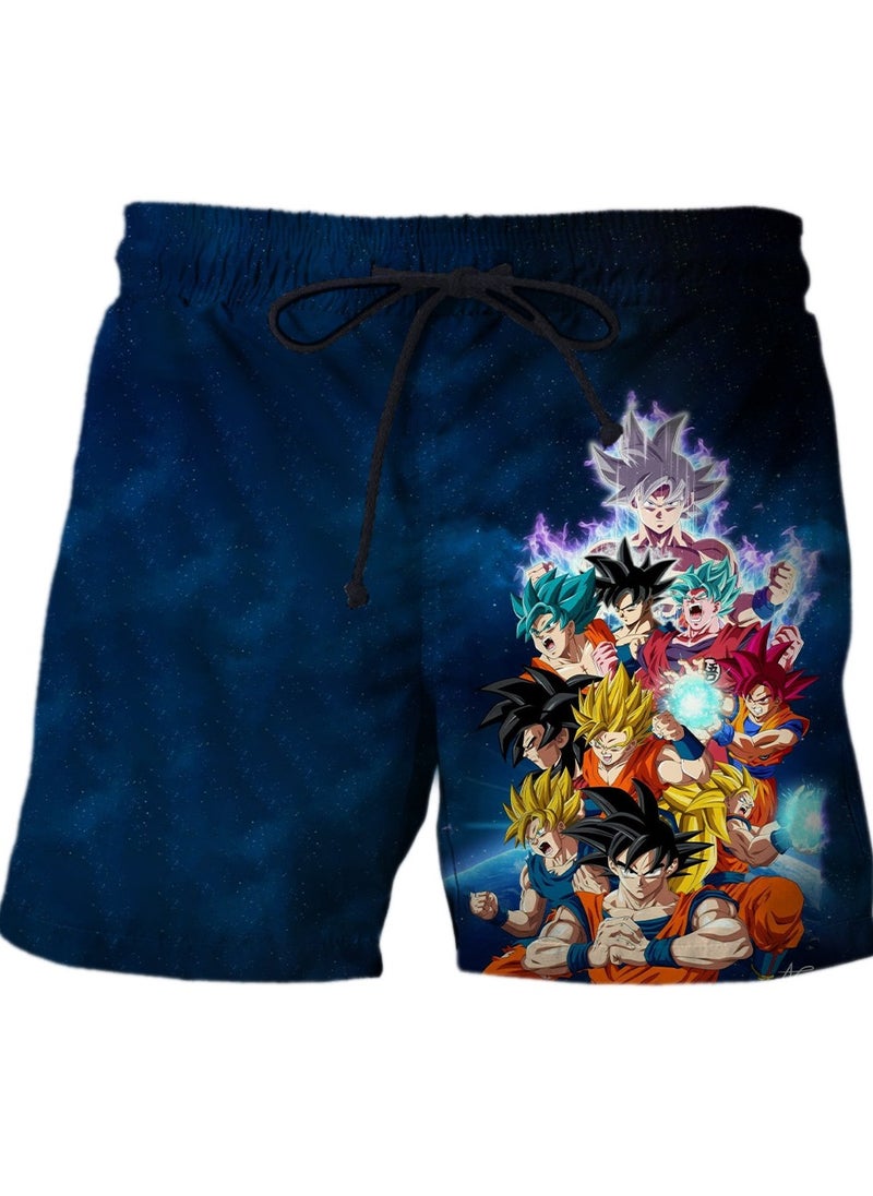 New Dragon Ball Printed Casual Loose Beach Pants