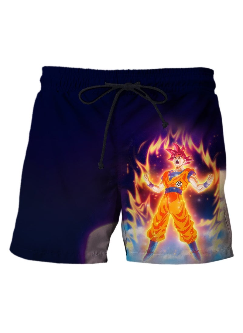 New Dragon Ball Printed Casual Loose Beach Pants