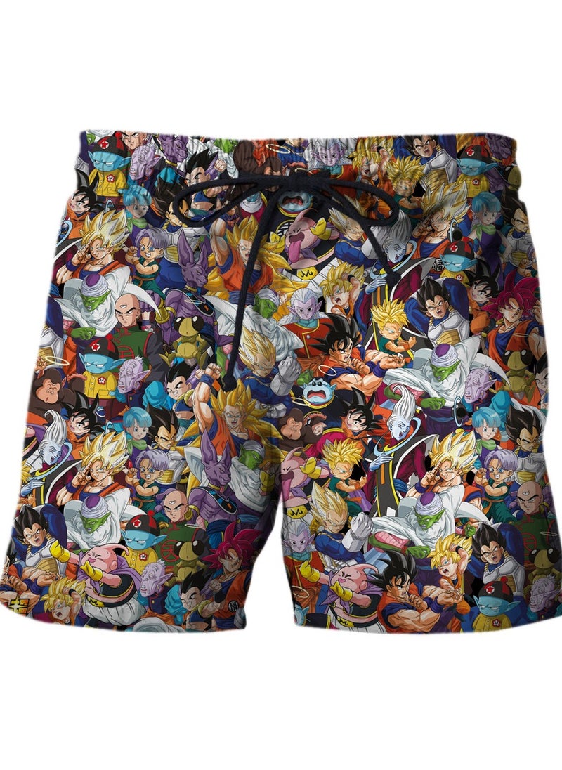 New Dragon Ball Printed Casual Loose Beach Pants