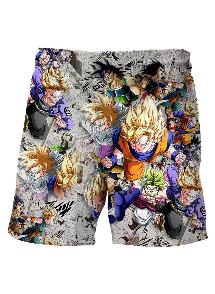 New Dragon Ball Printed Loose Casual Beach Pants