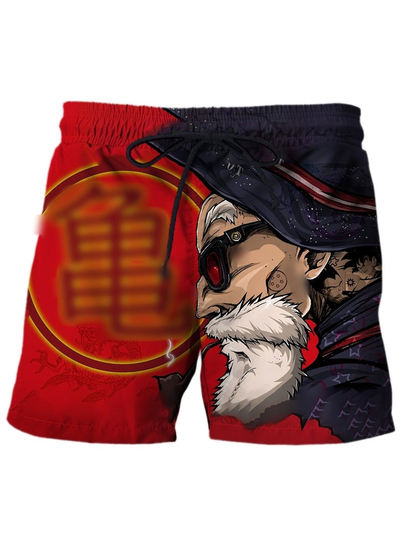 New Dragon Ball Printed Casual Loose Beach Pants