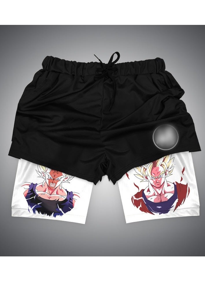 New Dragon Ball Printed Casual Loose Beach Pants