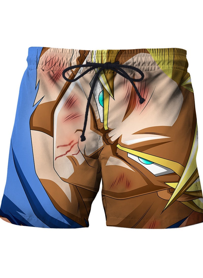 New Dragon Ball Printed Casual Breathable Beach Shorts