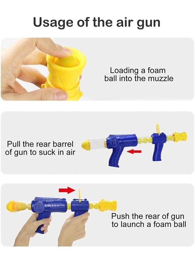 Kids Air Pump Guns, Shooting Game with LCD Score Record and 24 Soft Foam Balls, Shooting Toy Guns for 3 4 5 6 7 8 9 Year Old Kids