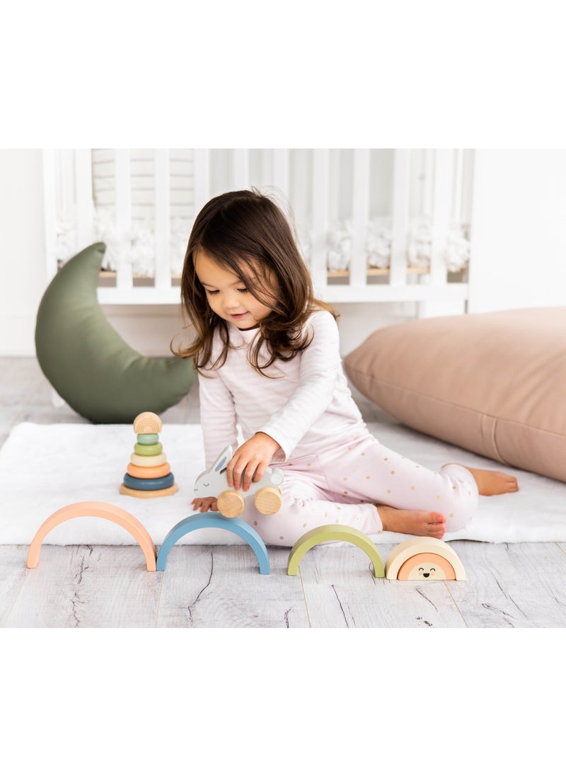 Wooden Stacking Toy, Rainbow