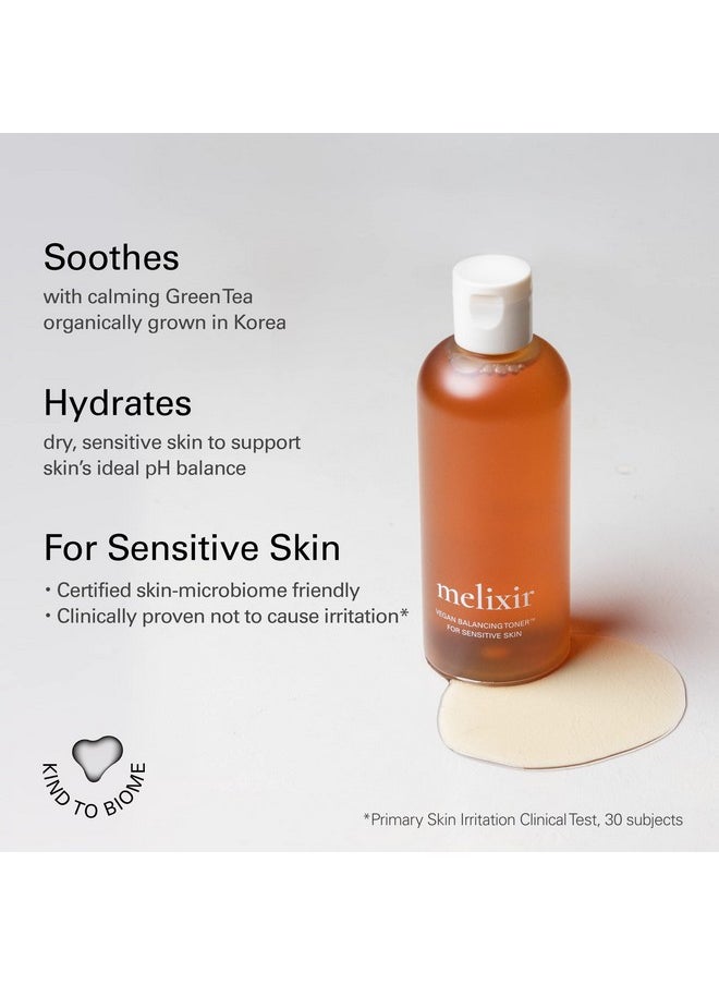 Vegan Balancing Toner For Calming Skin With Organic Green Tea Extract | 9.8 Fl Oz | Alcohol Free Facial Toner For Sensitive Skin | Natural Korean Toner | Cruelty-Free (Package May Vary)