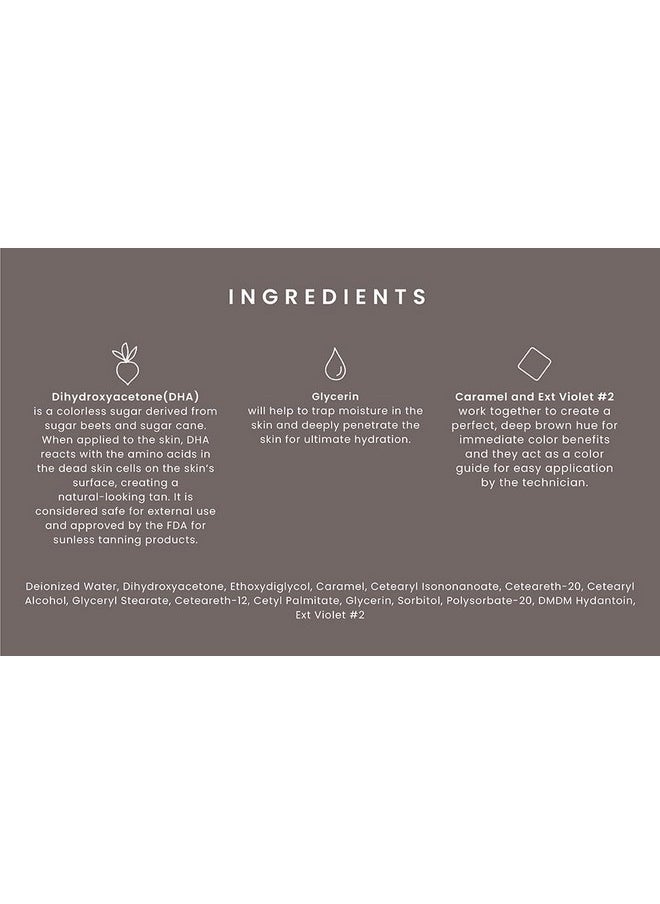 Sjolie Violet Spray Tan Solution - Luxe 9 - Medium Blend | Sunless Tanning Solution For A Hydrating, Deep Brown Tan (8Oz)