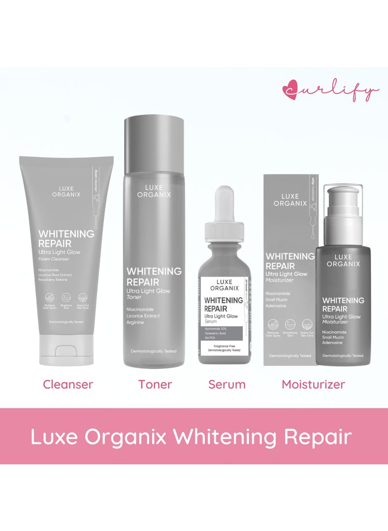 Luxe Organix Whitening Repair Cleanser / Toner / Moisturizer / Serum