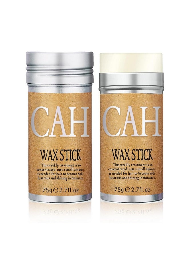 2Pcs Hair Wax Stick For Slick, Non-Greasy Styling, Taming Flyaways & Frizz, Makes Hair Look Neat And Tidy - 2.7 Oz