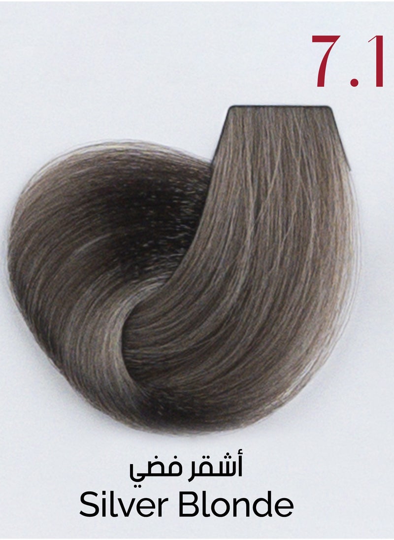 Ve Beauty Care Hair Dye 7.1 Silver Blonde with Avena Protein 100 ML