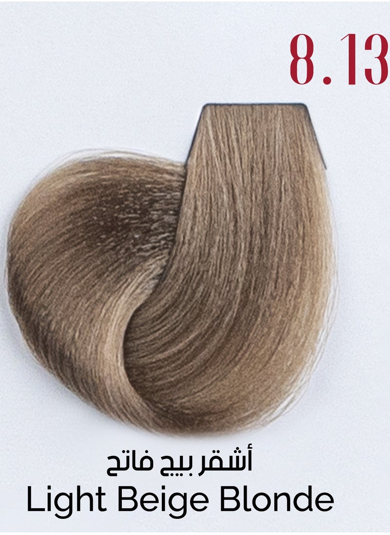 Ve Beauty Care Hair Dye 8.13 Light Beige Blonde with Avena Protein 100 ML