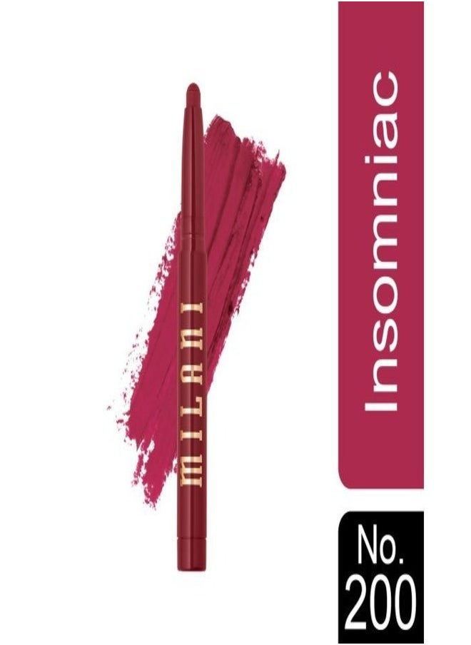 Milani Ludicrous Matte Lip Crayon Long Lasting Cream-to-Matte Lip Color, Matte Lip Color Stock With Glide-On Formula, Vegan & Cruelty-Free ( 200 Insomniac ) 1.4g