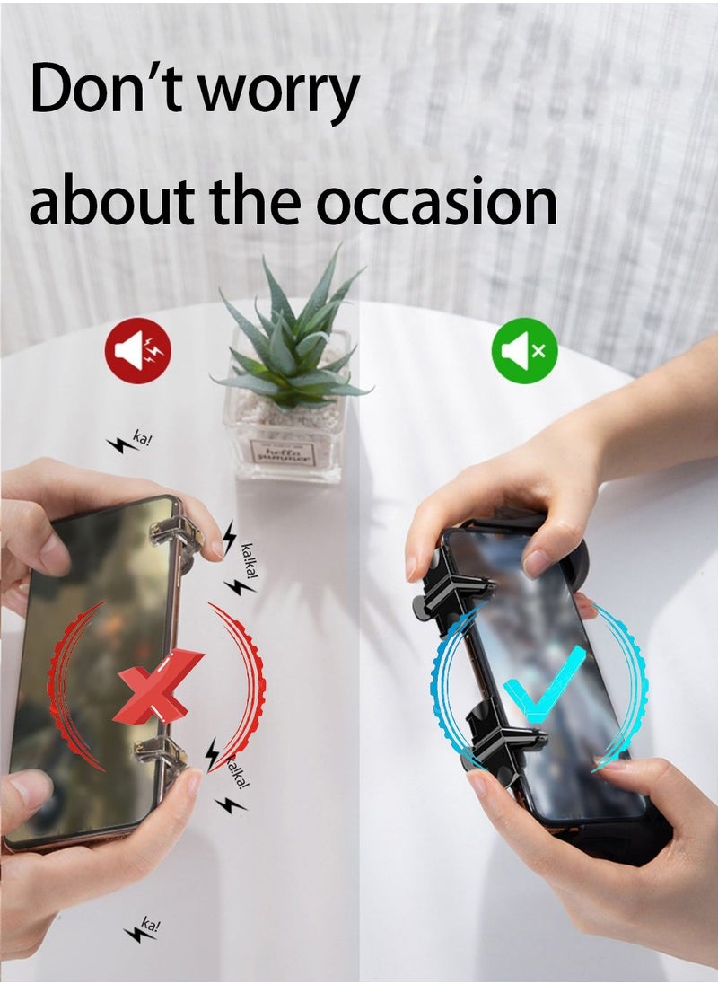 PUBG Trigger Gamepad PUBG Assistant Mobile Game Triggers, PUBG Game Triggers for iPhone and Android Phones with Two Finger Sleeves