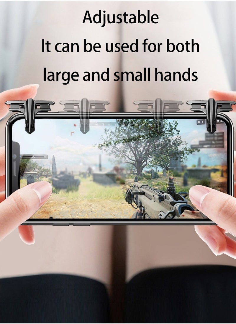 PUBG Trigger Gamepad PUBG Assistant Mobile Game Triggers, PUBG Game Triggers for iPhone and Android Phones with Two Finger Sleeves