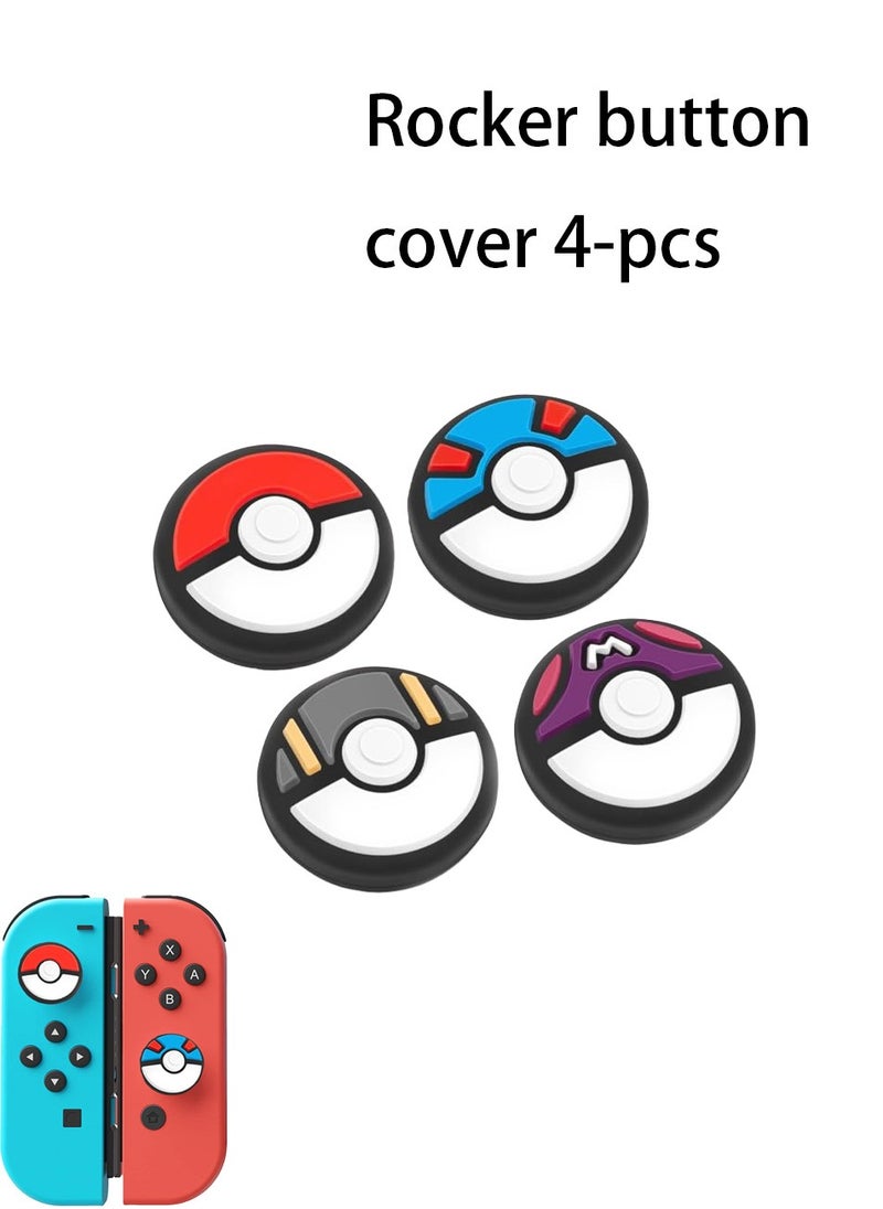 Switch Joystick Caps, Anti-Slip Thumb Grips, Compatible with Nintendo Switch/NS Joy-Con, 4 Pcs Set