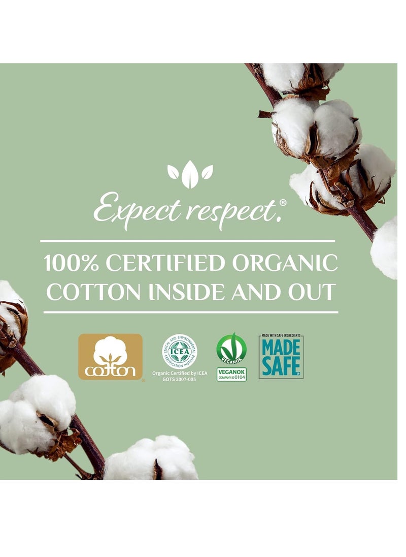 Organyc 100% Organic Cotton Balls for Sensitive Skin, 100 Count